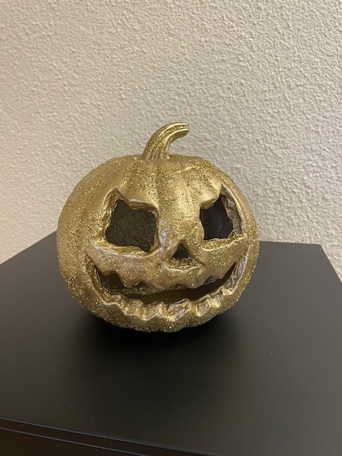 der umkämpfte Wanderpokal "goldener Kürbis"