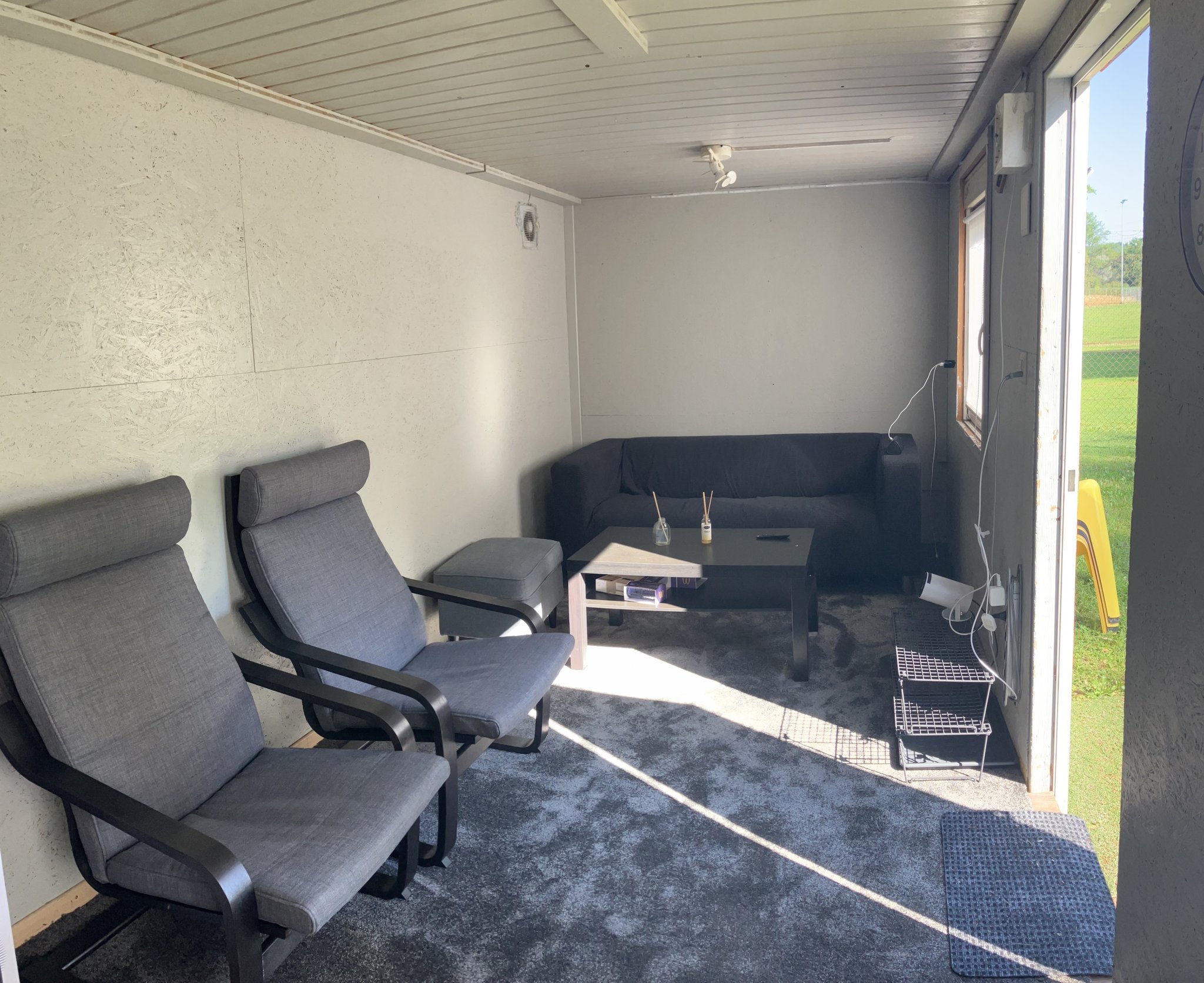 genug Platz zum Chillen auf der einen Seite...